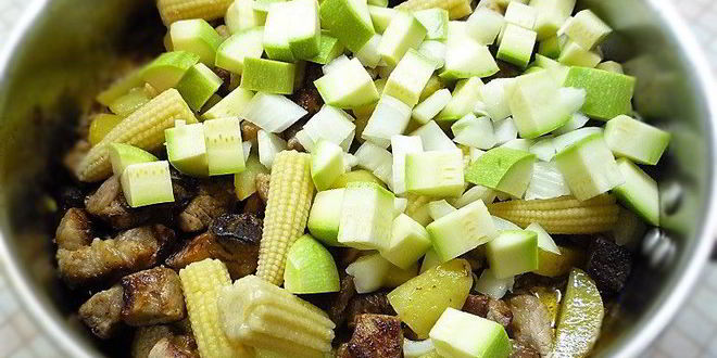 Рецепт мясного рагу с овощами по-перуански