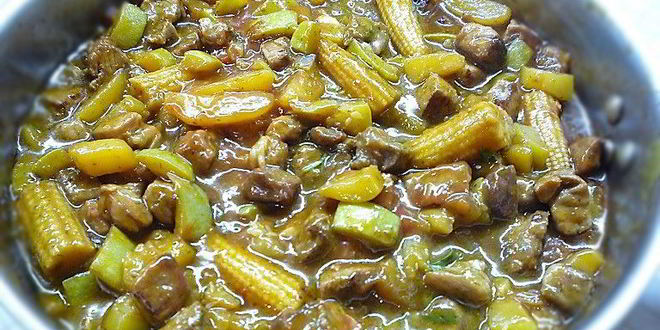 Рецепт мясного рагу с овощами по-перуански