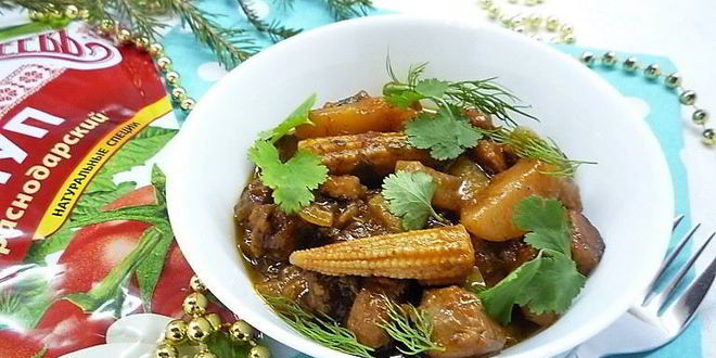 Рецепт мясного рагу с овощами по-перуански