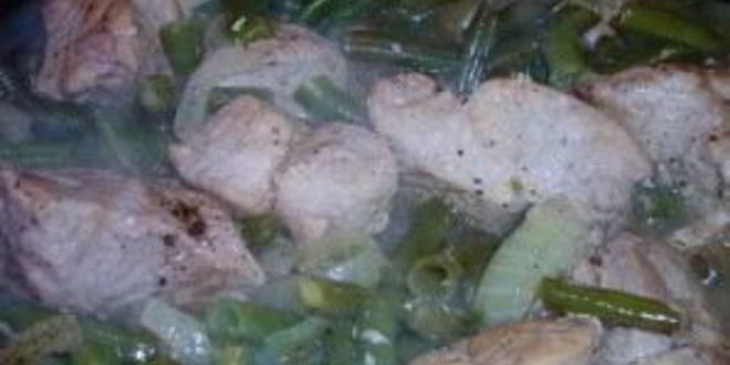 Рецепт мясного рагу со спаржевой фасолью