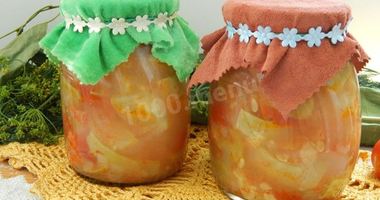 Рецепт Овощного рагу с кабачками на зиму