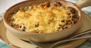 Рецепт Рагу из баклажанов с говядиной под сырной корочкой