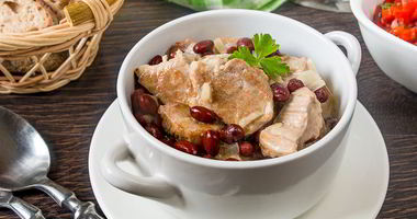 Рецепт Рагу из свиной вырезки с фасолью