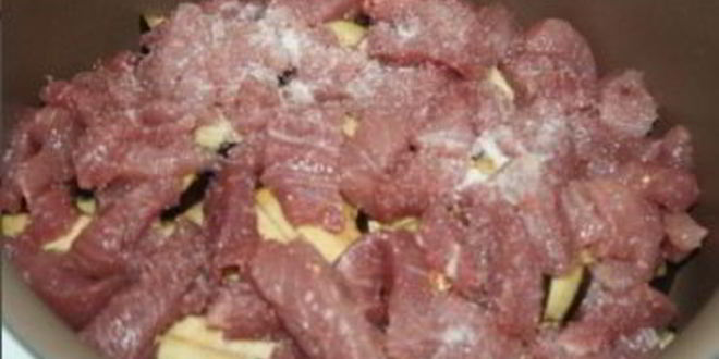 Рецепт рагу овощного с телятиной