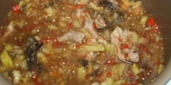 Рецепт рагу овощного с телятиной