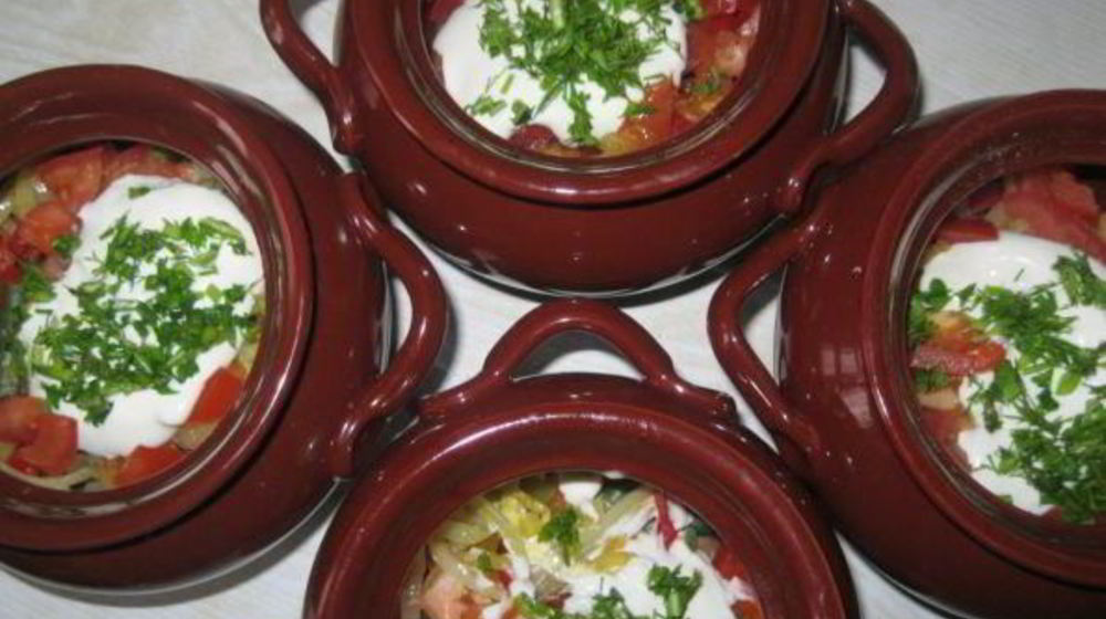 Как приготовить рагу с мясом и стручковой фасолью в горшочке