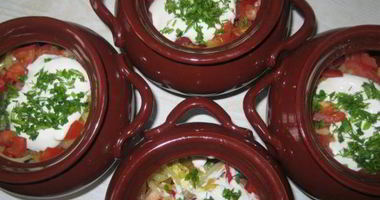 Рецепт Рагу с мясом и стручковой фасолью в горшочке