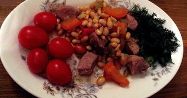 Рецепт Рагу с соевыми бобами в чугунке