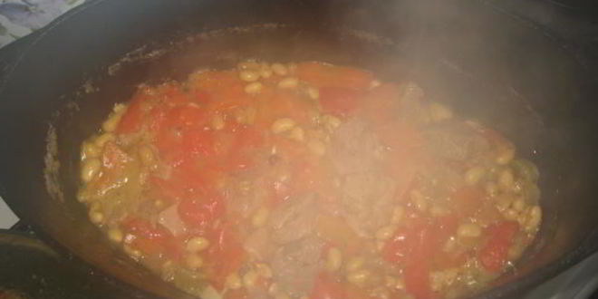 Рецепт рагу с соевыми бобами в чугунке