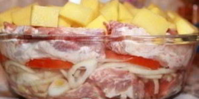 Рецепт рагу со свиными ребрами