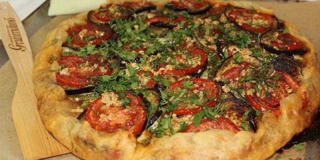 Рецепт рататуя на хрустящей галете