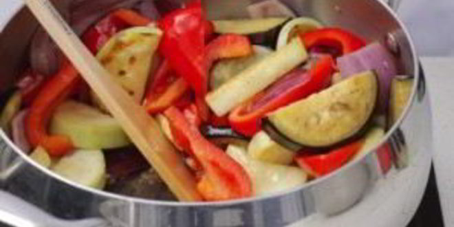 Рецепт рататуя на сковороде