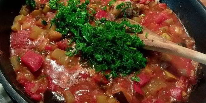 Рецепт рататуя с гречневой кашей