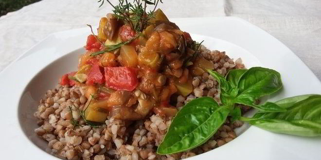 Рецепт рататуя с гречневой кашей