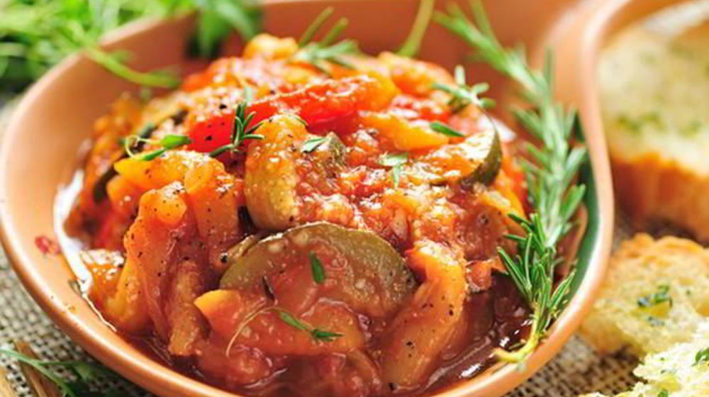 Как приготовить рататуй с жареной индейкой