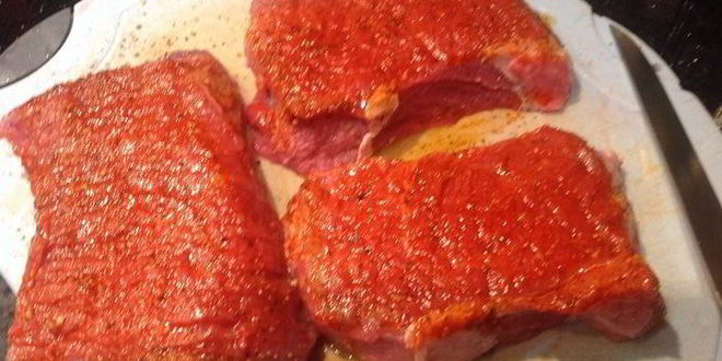 Рецепт стейка с гарниром рататуй