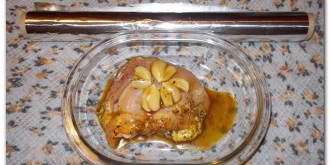 Рецепт рисовой лапши с курицей в медово-чесночном соусе