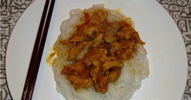 Рецепт Рисовой лапши со свининой