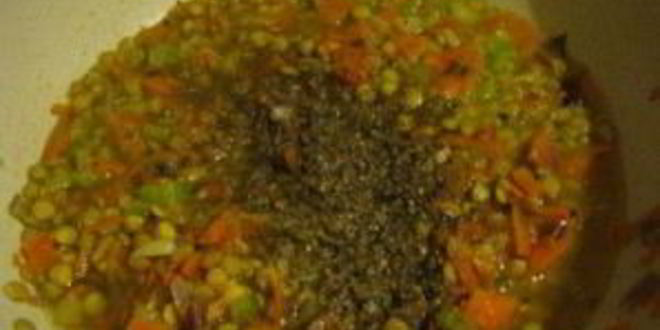 Рецепт ризотто из чечевицы