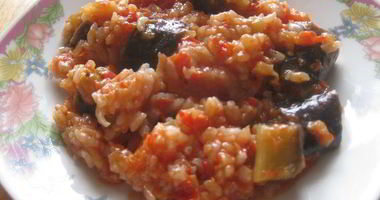 Рецепт Ризотто с баклажанами