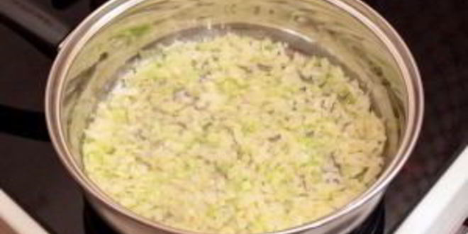 Рецепт ризотто с беконом и болгарским перцем