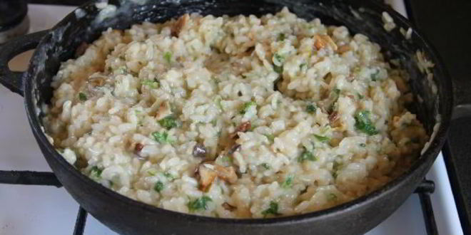 Рецепт ризотто с белыми грибами и петрушкой