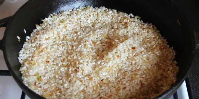 Рецепт ризотто с белыми грибами и петрушкой