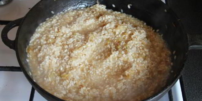 Рецепт ризотто с белыми грибами и петрушкой