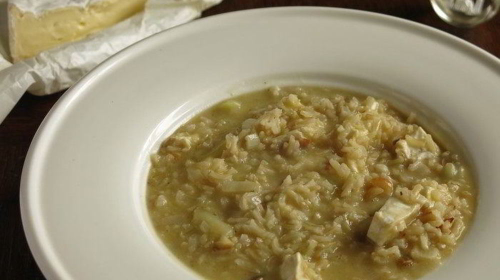 Как приготовить ризотто с бурым рисом и камамбером