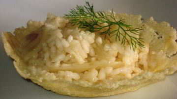 Рецепт Ризотто с фенхелем в сырных корзиночках