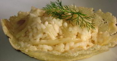 Рецепт Ризотто с фенхелем в сырных корзиночках