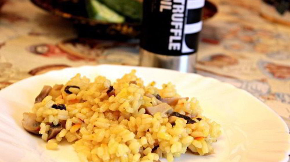 Как приготовить ризотто с грибами, шафраном и трюфельным маслом