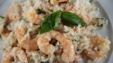 Рецепт Ризотто с креветками и ароматными травами