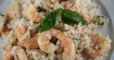 Рецепт Ризотто с креветками и ароматными травами