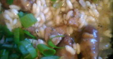 Рецепт Ризотто с куриными сердечками