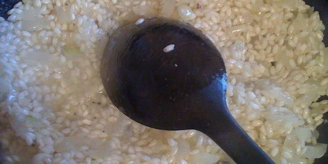 Рецепт ризотто с куриными сердечками