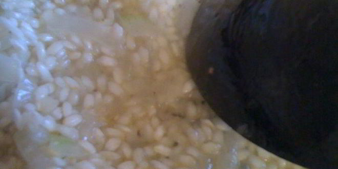 Рецепт ризотто с куриными сердечками