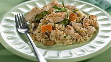 Рецепт Ризотто с курицей и пармезаном