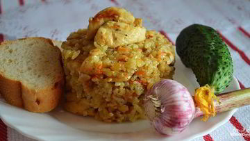 Рецепт Ризотто с курицей в мультиварке