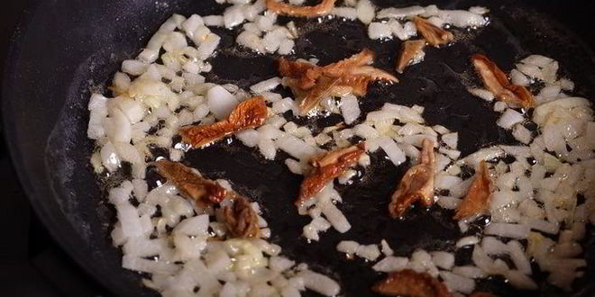 Рецепт ризотто с лисичками