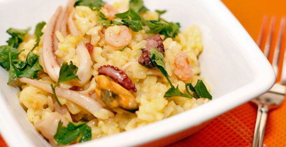 Рецепт быстрое ризотто с креветками