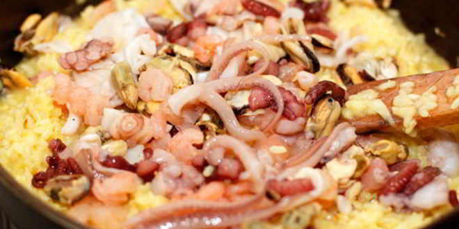 Рецепт ризотто с морепродуктами