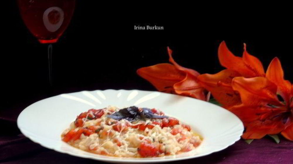 Как приготовить ризотто с помидорами и базиликом