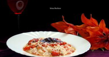 Рецепт Ризотто с помидорами и базиликом