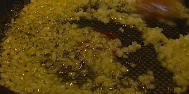 Рецепт ризотто с сельдереем, ветчиной и пармезаном