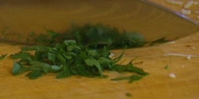 Рецепт ризотто с сельдереем, ветчиной и пармезаном