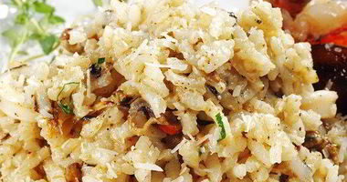 Рецепт Ризотто с шампанским, креветками и гребешками