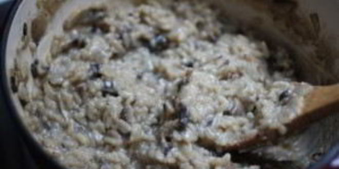 Рецепт ризотто с шампиньонами и луком