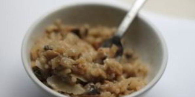 Рецепт ризотто с шампиньонами и луком