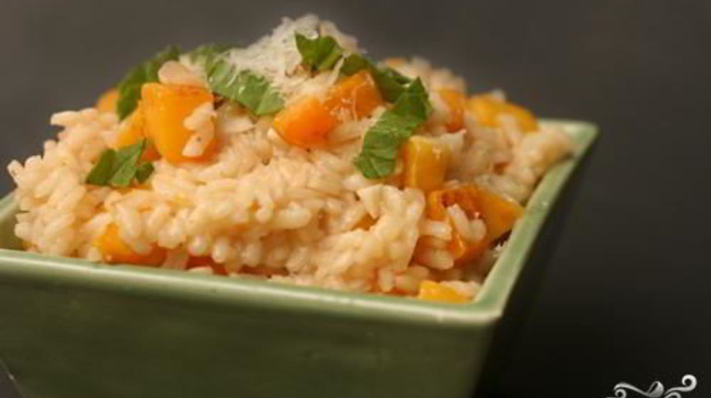 Как приготовить ризотто со сквошем